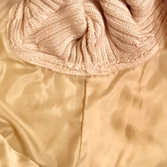 By Design Winter Tan Beige Fur Puffer Sweater Vest - Picture 2 of 8